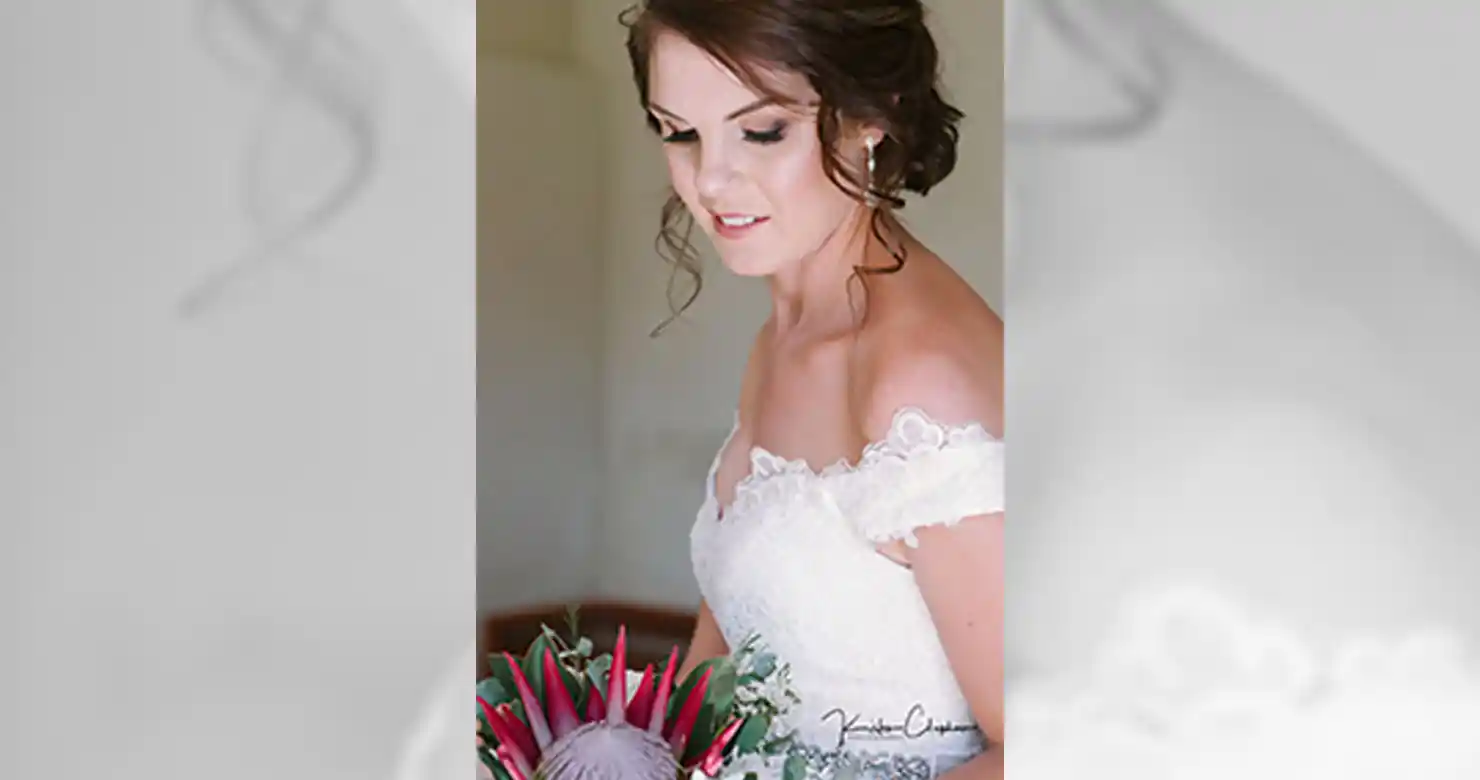 The same photograph after professional retouching